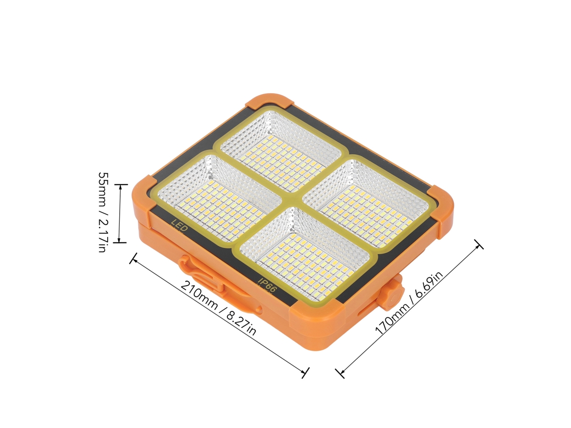 Luz Solar Para Exterior (ip66 À Prova D'água, Alimentada Por Energia Solar)