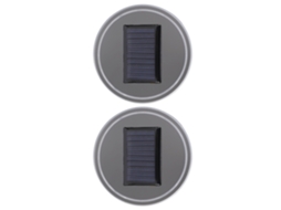 2 Piezas Posavasos para Carro com Luz LED Solar e Indução por Vibração, Interior Ambiental