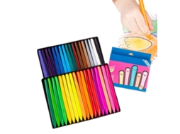 Mali 36 Crayons Triangulares Laváveis Não Tóxicos para Pintura Infantil de Cera