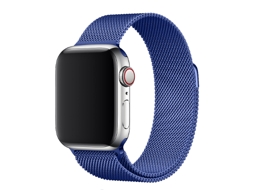 Bracelete Pulseira Milanese Mesh para Apple Watch Series 5 44Mm Blue