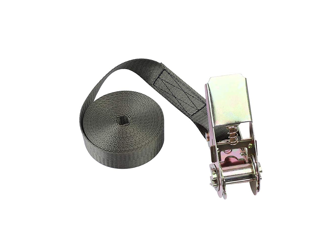 Cinta De Catraca 1 A 10 Metros Com Fivela Metal, 6 Cores, Cinta Resistente Cinza