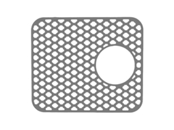 Tapete De Drenagem De Silicone Reutilizável Antiderrapante Para Pia De Cozinha Com Secagem Rápida E Proteção B Gris