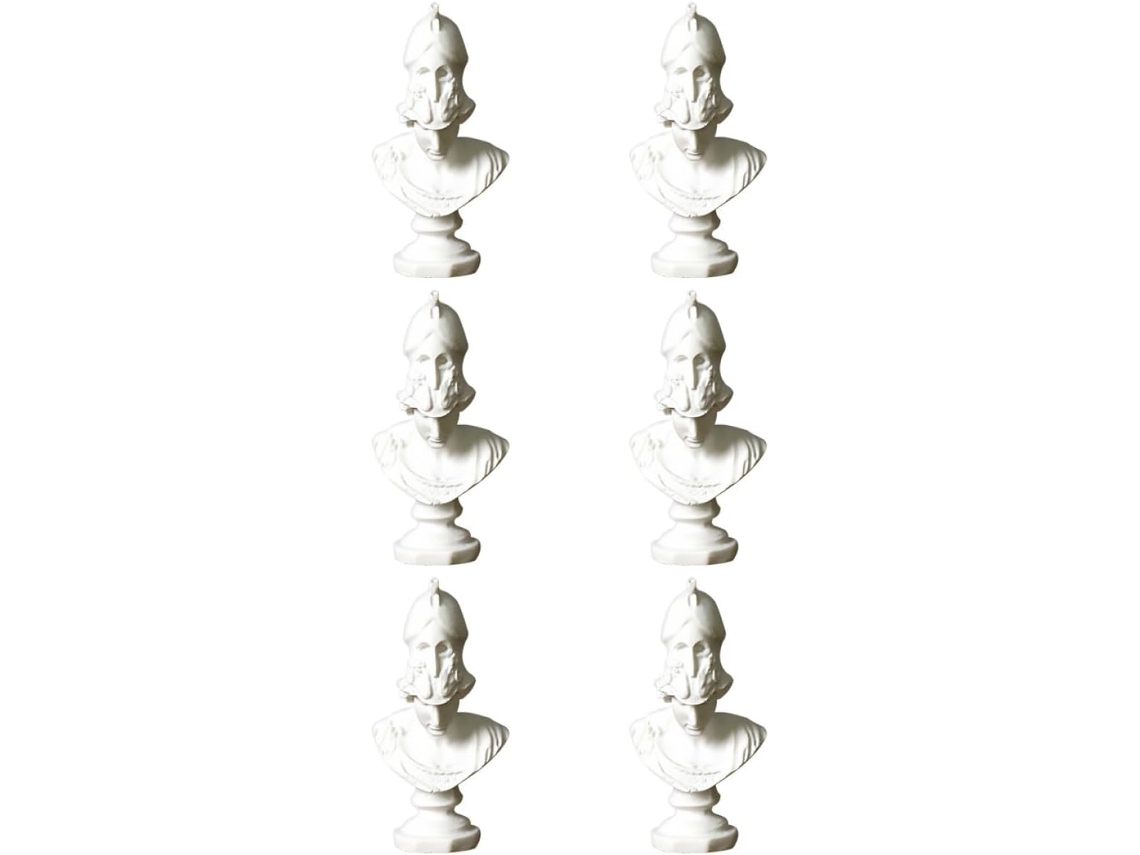 Escultura Decorativa Deusa Grega Resina Branca Conjunto 6 Peças Artesanais Decoração Presente Vindas Design GOKOCO