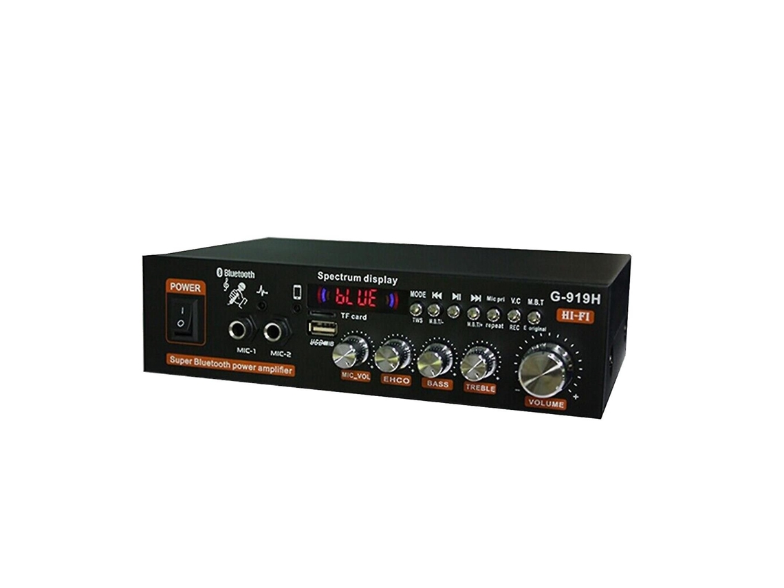 Amplificador De Áudio Doméstico De 1000 W Com Bluetooth, Subwoofer E Alto-falante.