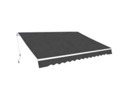 Vidaxl Todo Dobrável Manual 600 Cm Antracite