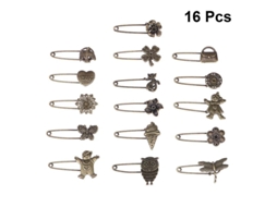 16Pcs Alfinete de Lapela ALLINLESS