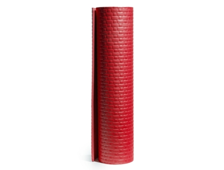 Tapete Yoga Fitness para Academia de Pilates Macio 173X61X0 8 Cm Vermelho DIVINA HOME