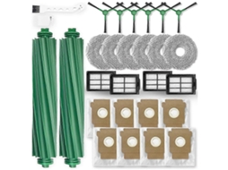 Kit Com 28 Peças Para Aspirador Robô Plus 405 Combo/plus 505 Combo: Escova Lateral Principal, Filtros, Panos De Limpeza E Coletor De Pó._ozo