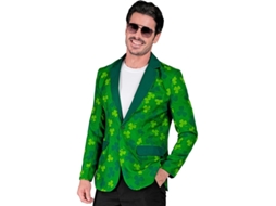 Fantasia ou jaqueta masculina do dia de São Patrício com trevo verde