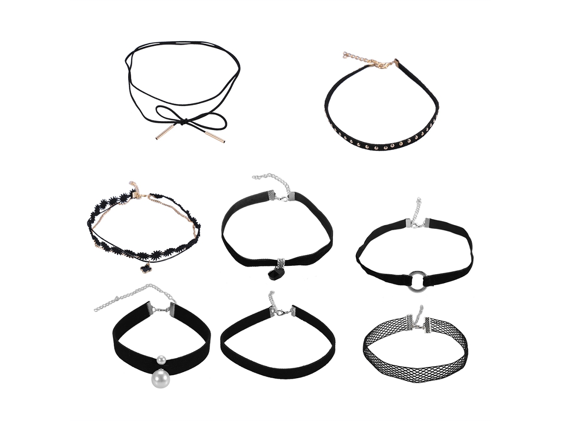 Colar Choker Feminino Acessório Estiloso Decoração Clavícula