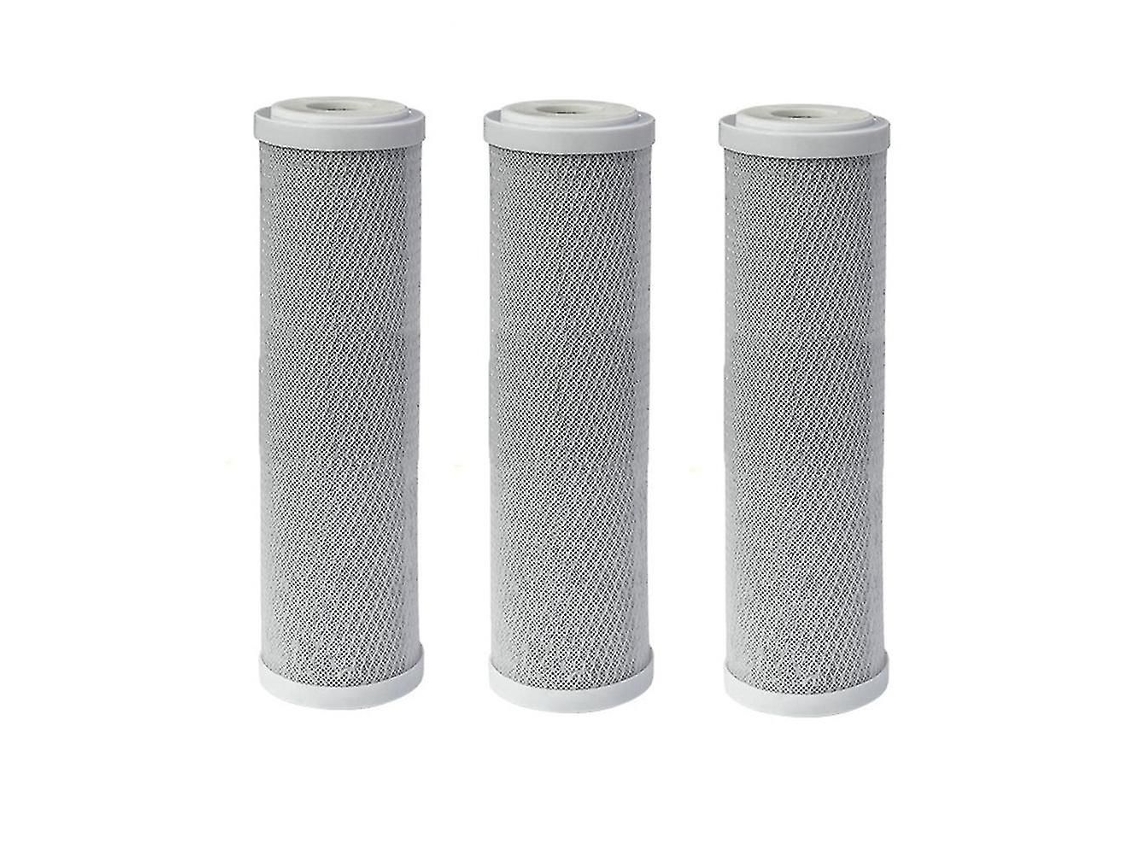 Cartuchos De Filtro De Água Com Carvão Ativado (3 Peças, 10 Polegadas)