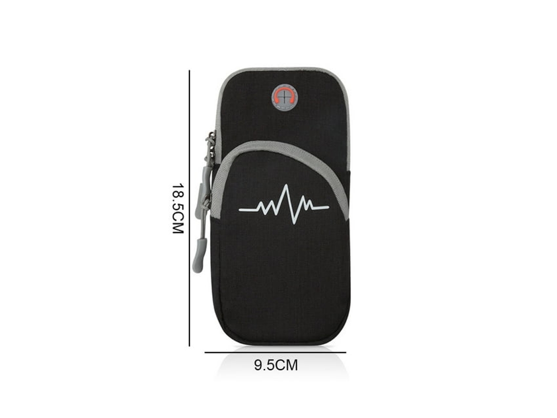 Braçadeira Para Celular Com Faixa Elástica Ajustável, Braçadeira Esportiva Para Corrida (cinza)