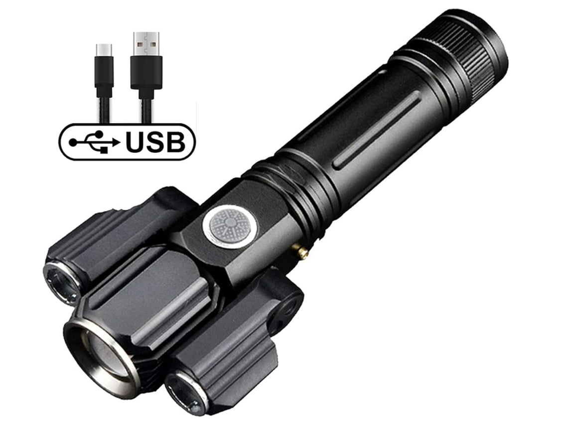 Luz de Acampamento Usb Liga Alumínio Multifuncional Suporte para Três Lâmpadas Lanterna em Forma Avião Iluminação Externa Preta Bisbisous VIGA EUROPE