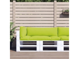 Vidaxl Almofadões Para Móveis De Paletes 3 Pcs Tecido Verde Brilhante