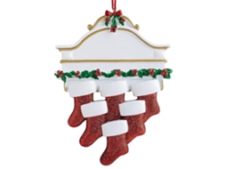 Ornamento De Meia De Natal Decorativo Em Resina Criativo