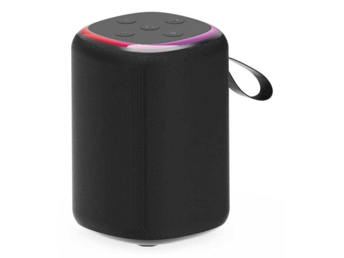 Vivavoz Portatil Spk Bt Led 08s 3w Bt Negro Luz Led Gembird