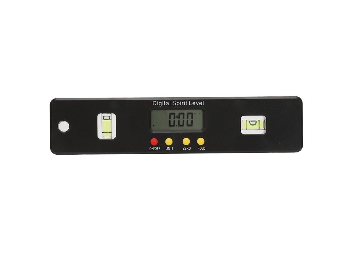 360 Grados Mini Transportador Digital Buscador De Ângulos Inclinômetro Com Fundo Magnético (200mm)
