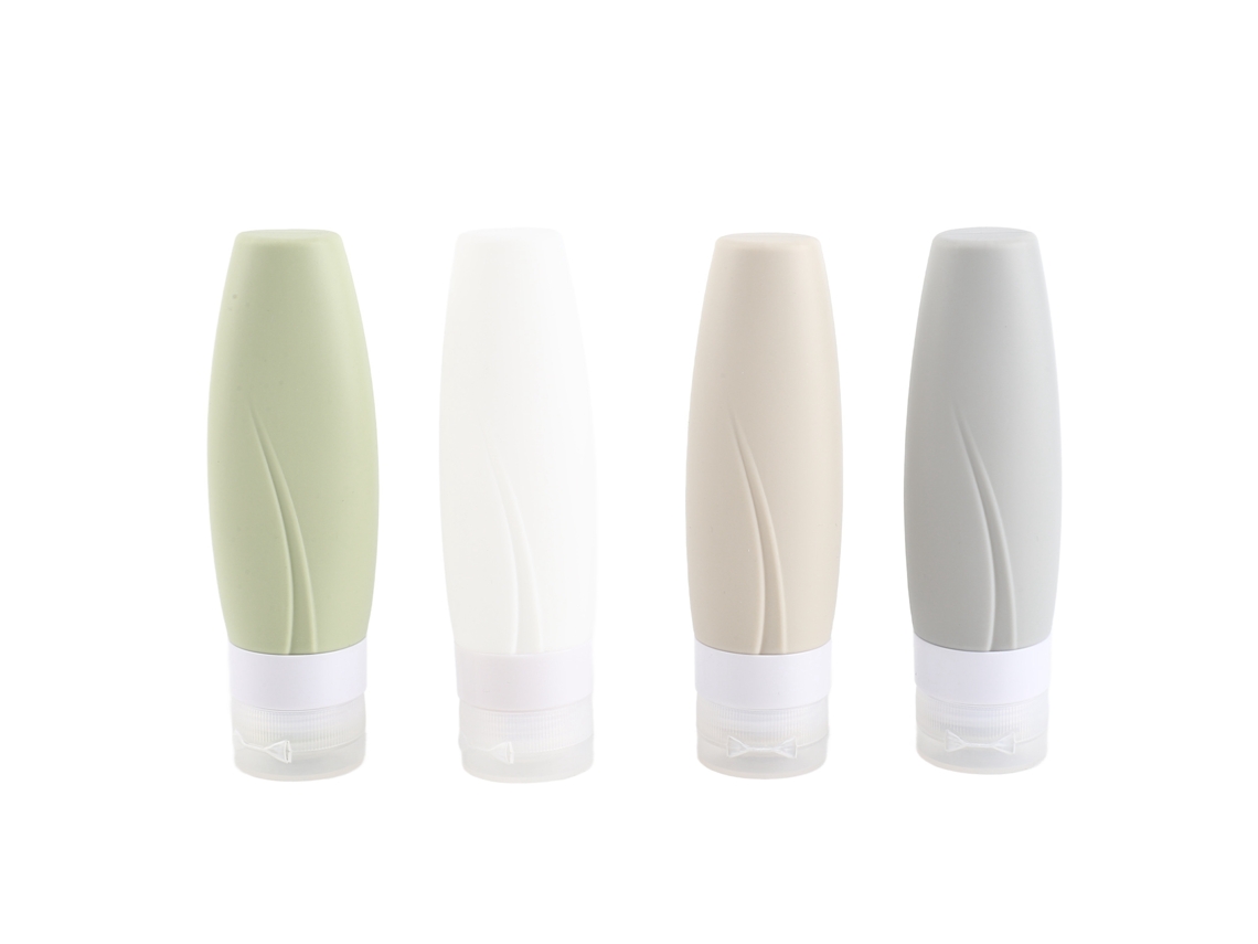 Botella Despachadora Vacía De Silicona Recargable Para Champú Gel De Baño Viaje 90ml