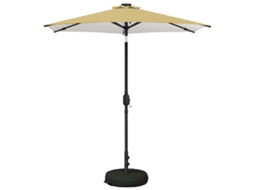 Vidaxl Guarda-sol De Jardim Com Luzes Led 230 X 230 Cm Poliéster