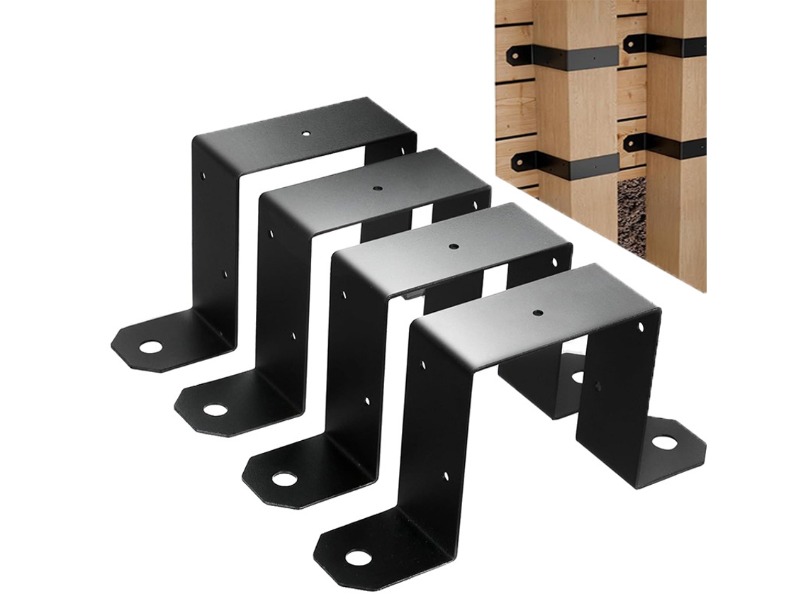Suporte Para Poste De Cerca Resistente Para Suporte De Deck Inf