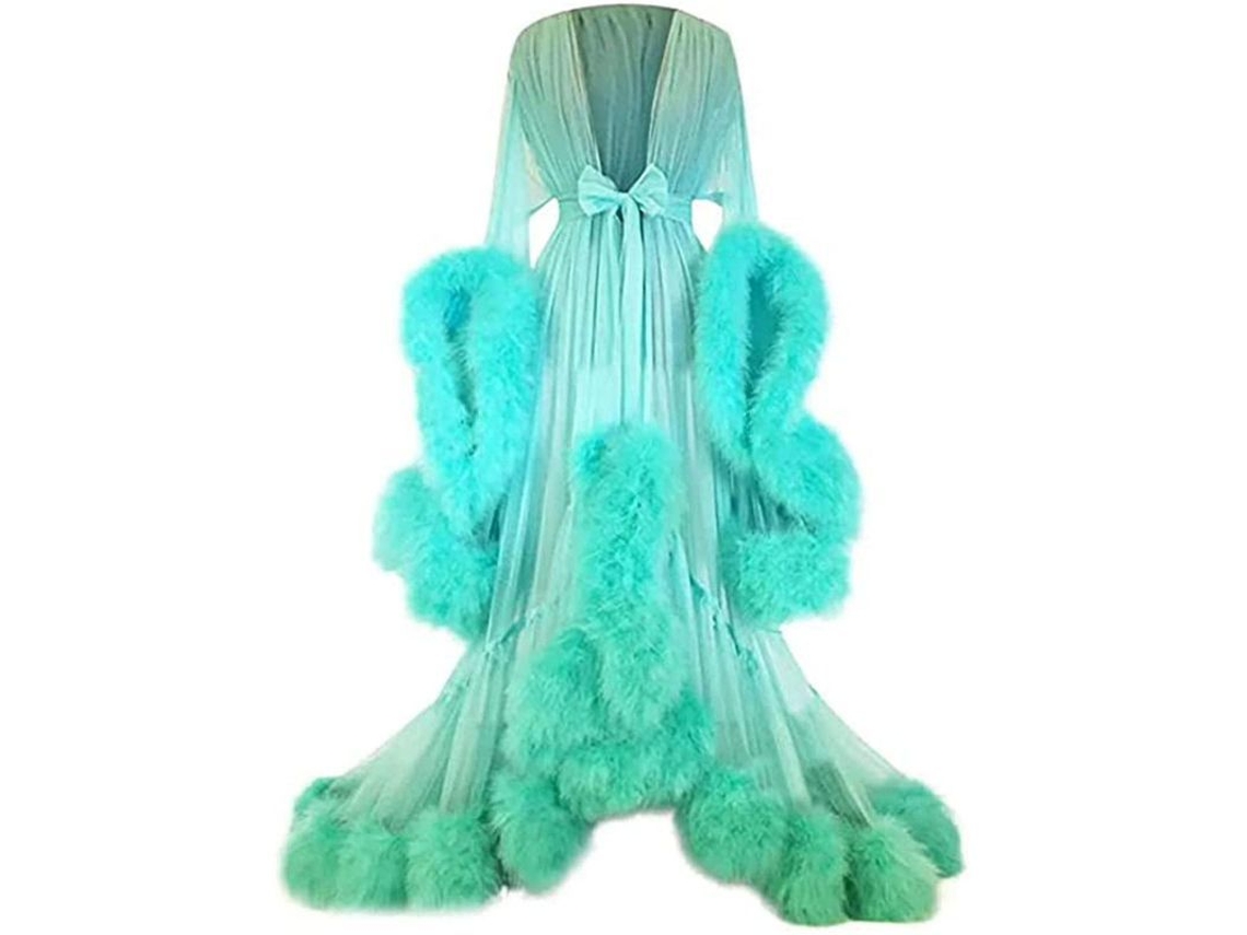 Roupa De Noite Sexy Plus Size Com Detalhes Falsos Para Festas E Fotos Boudoir Verde Menta