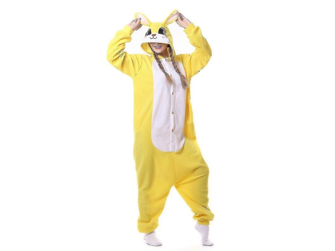 2026 pijama de Animal Coelhinho Amarelo Unicornio Pegasus Kigurumi Cosplay Halloween Inverno