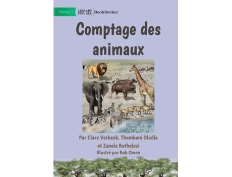 Livro Counting Animals - Comptage des animaux de Thembani Dladla (Inglês)