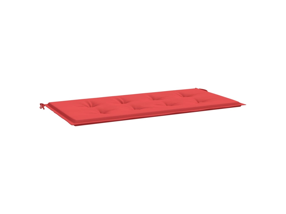 Almofadão p/ banco de jardim VIDAXL tecido oxford vermelho (120x50x3cm)