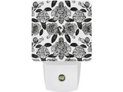Luminária Noturna Led Com Design De Tartaruga Marinha, Sensor Dusk, Retirado Da Parede, Luz Noturna Decorativa