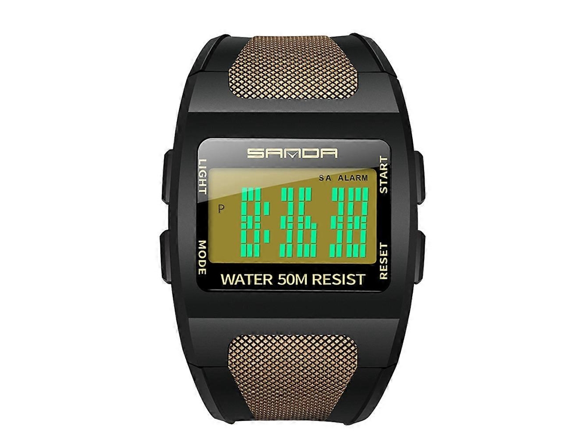 Relógio Eletrônico Digital Masculino Sanda 222 Para Esportes Ao Ar Livre, Montanhismo E Atividades Ao Ar Livre. Modelo Quadrado Multifuncional E À Pro
