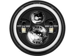 Farol de Motocicleta para Cafe Racer Bobber Honda Redondo 7 Universal 7" Luz Alta/baixa Seta “a Maior Área