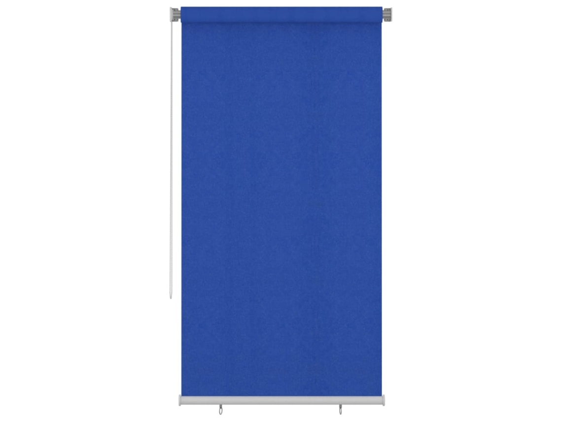 Vidaxl Estore De Rolo Para Exterior 125 (l) X 230 (a) Cm Azul Hdpe