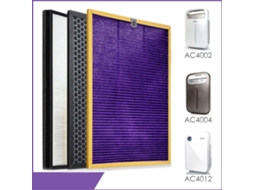 3 peças/lote oem de alta qualidade, kit de substituição de filtros ac4121ac4123ac4124 para philips ac4002 ac4004 ac4012 peças de purificador de ar