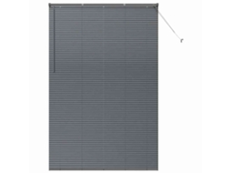 Conjunto 1 Persianas Venecianas Vidaxl Cinzento Alumínio (220 X 145 Cm)
