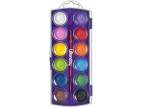 Caixa de Tinta Opaca WONDAY 12 Cores