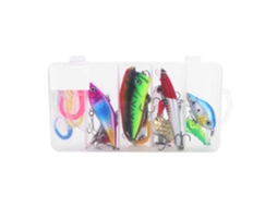 Fishing Lure Set (simulated Temptation, Soft And Hard Combination) 17-piece Soft Bait Spoon Vib Minnow Crankbait Popper Insect Worm