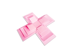 Laxiscreed Caixa De Nesting Pink Candy Explosion Com Cinco Camadas E Acessórios Incluídos