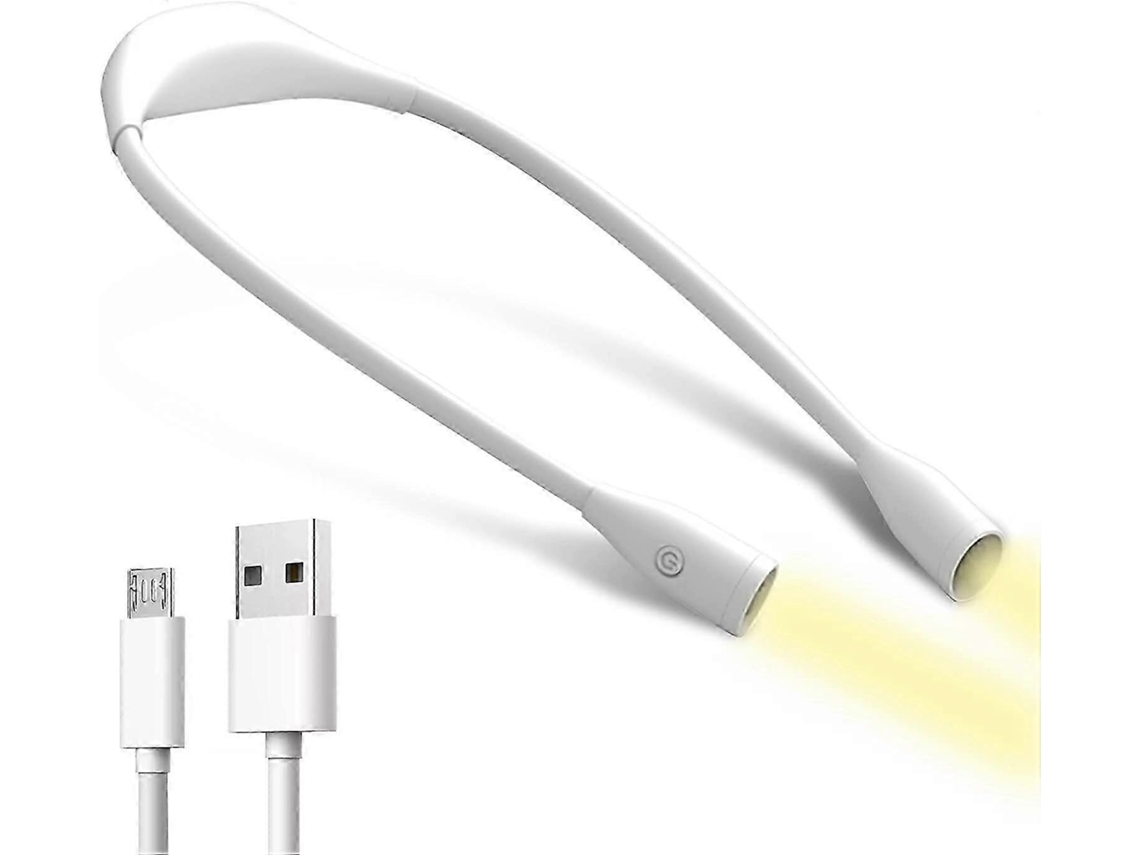 Luz De Leitura De Pescoço Recarregável Em Led, Luz De Trabalho Com 3 Cores Ajustáveis_szxm Nostalgia88