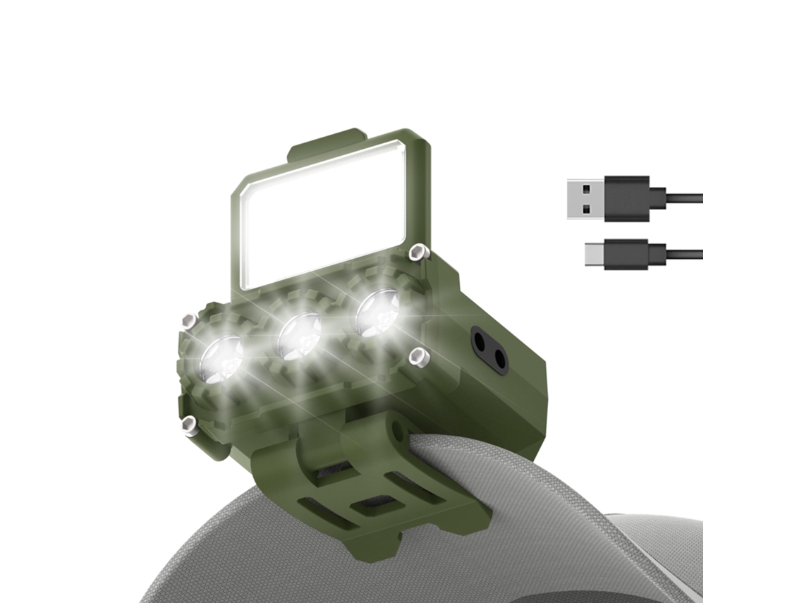 Lanterna De Cabeça Led Recarregável Com Usb C