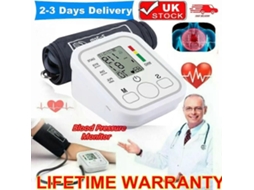 Monitor De Pressão Arterial Digital Com Visor Lcd, Branco