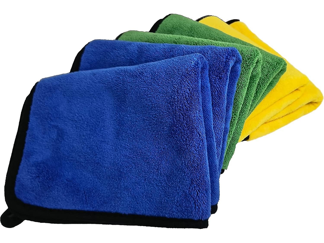 Conjunto De 6 Panos De Microfibra Para Limpeza De Carro Interior E Exterior