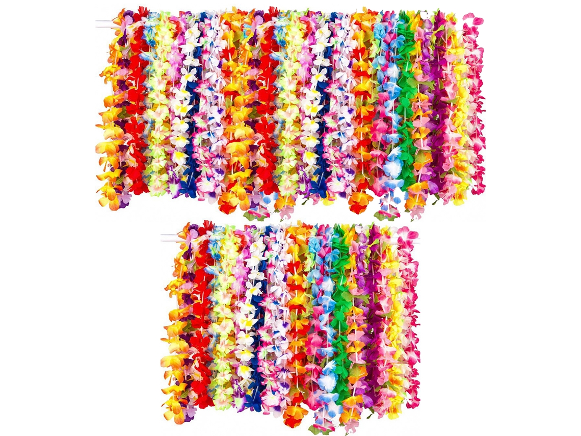 Decoração Havaiana 50 Peças Embalagem A Vácuo