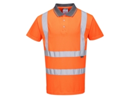 Polo De Manga Curta De Alta Visibilidade Ris / Laranja / S Portwest