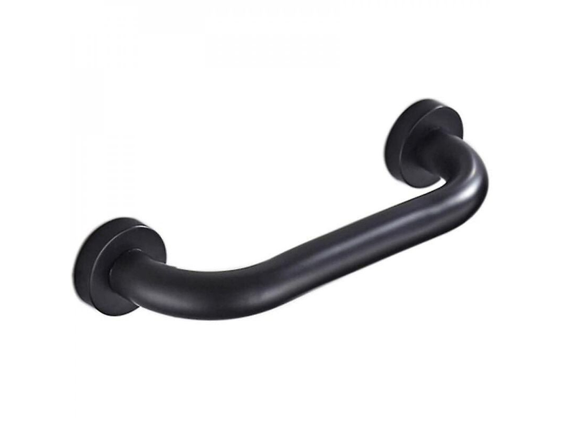 2026-barra De Agarre Para Baño, Manija De Seguridad Para Ducha, Antideslizante 30cm, Aluminio, Negro