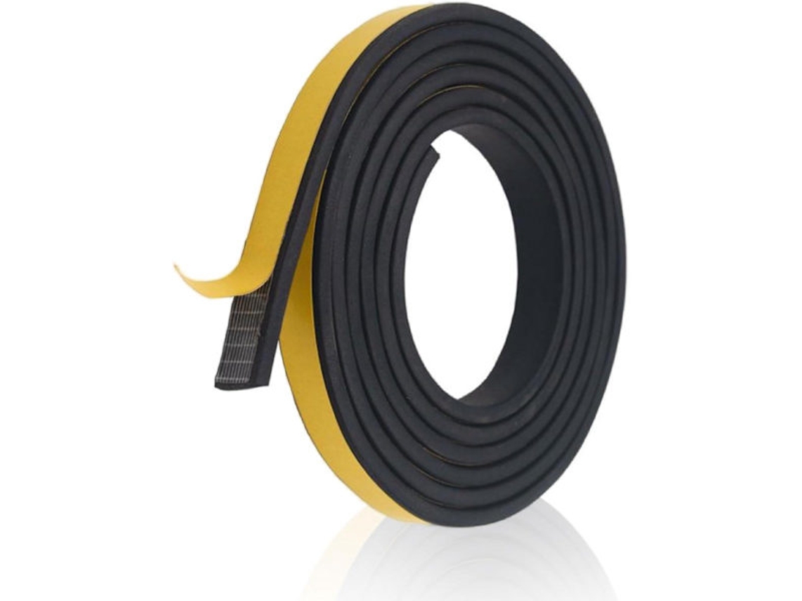 Fita De Espuma Autoadesiva, 25 Mm X 10 Mm X 2 M, Isolamento Acústico, Adequada Para Portas Janelas Armários, De Vedação De Borracha Macia