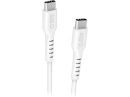 Cabo SBS TECABLETCC2MW (Outlet Caixa Aberta - USB-C - USB-C - 2m- Branco)