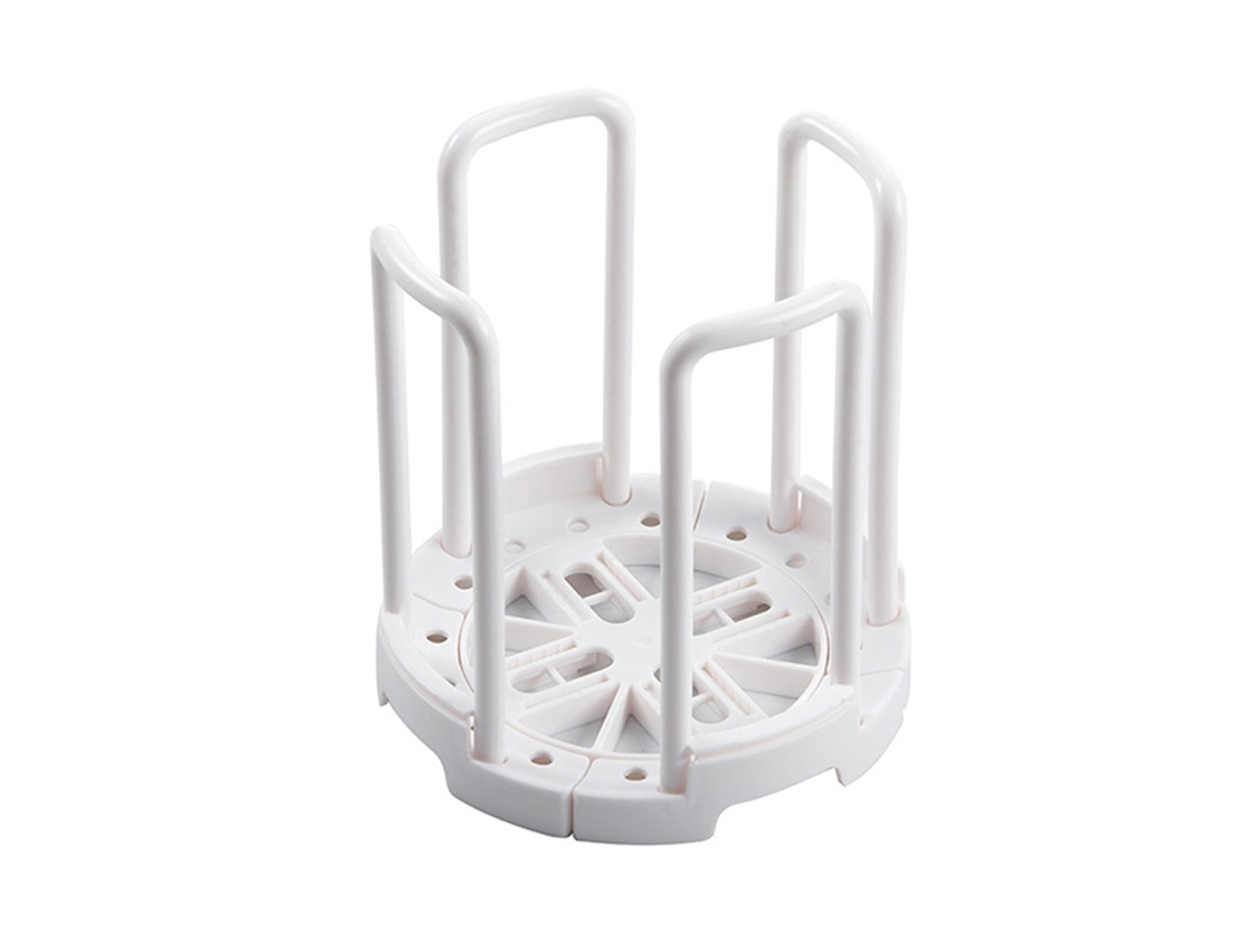 Escorredor De Pratos Extensível Plástico Com Drenagem Simples Para Cozinha, Branco. -aquaforge