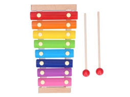 Walshlxq xilófono de Madeira para Crianças, Brinquedo Musical Educativo Colorido, Instrumento Infantil Red