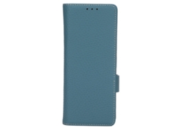 Aetheria capa de Couro Genuíno com Suporte e Porta cartões para Galaxy Z Fold 2 Azul Céu