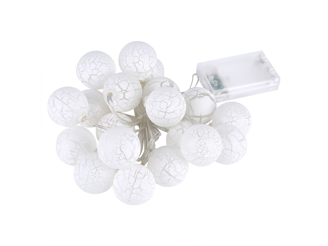 Laxiscreed Fitas Led Com 20 Lâmpadas Globe Para Decoração Natal E Festas, Luz Quente